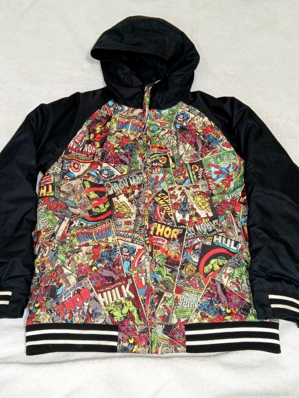 Burton Marvel Jacket Kids M 10/12 Hooded Insulated Ski Snow Winter Coat